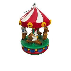 Vintage 1996 Avon Christmas Carousel Ornament
